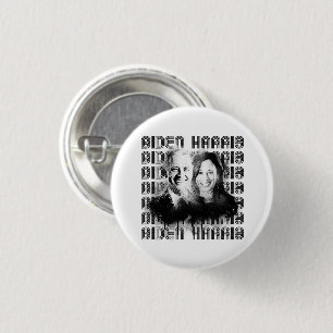 Retro Biden Harris Pride Button