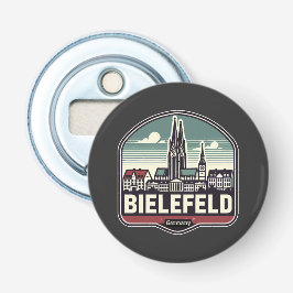 Retro Bielefeld Skyline Flaschenöffner