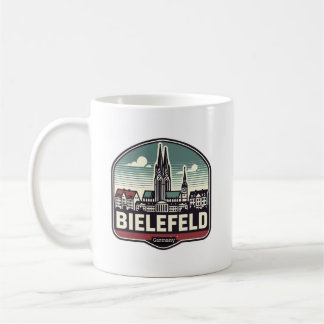 Retro Bielefeld Skyline Kaffeetasse