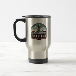 Retro Bielefeld Skyline Reisebecher