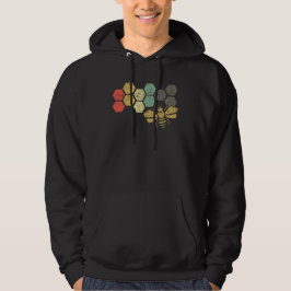 Retro Bienen-Bienenwaben-Vintages Imker-Geschenk Hoodie