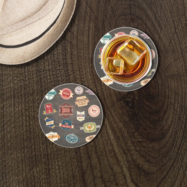 Retro-Biermarken Untersetzer (Von Creator hochgeladen)