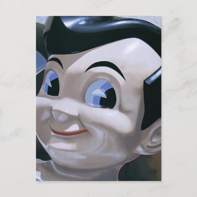 Retro Big Boy Painting Postcard Postkarte (Vorderseite)