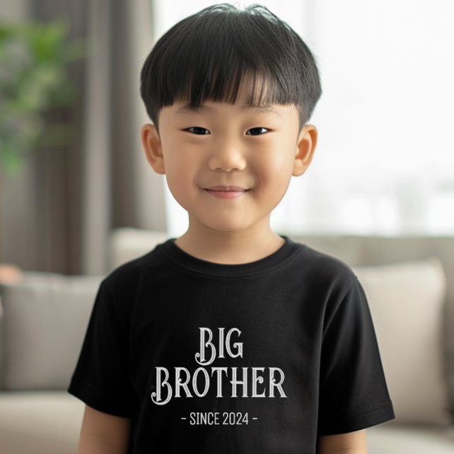 Retro Big Brother Kleinkind T-shirt (Big Brother Birth Pregnancy Announcement Shirt for siblings)