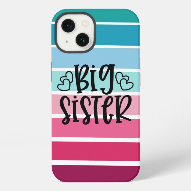 Retro Big Sister iPhone Hülle (Rückseite)