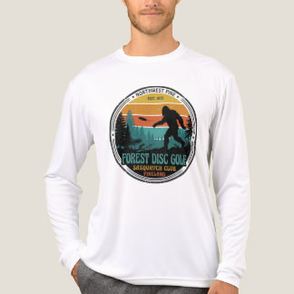 Retro-Bigfoot-Disc-Golf-Sasquatch-Club-T-Shirt Tri-Blend Shirt