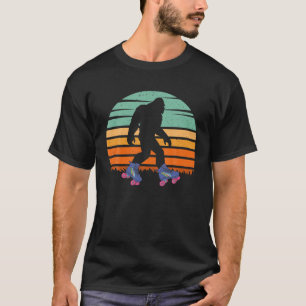 Retro Bigfoot Roller Skaten Sasquatch 80er Yeti Sk T-Shirt