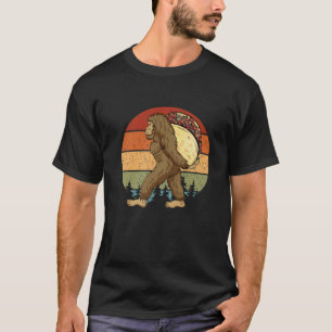 Retro Bigfoot Tragend Taco Mexican Sasquatch Cinc T-Shirt