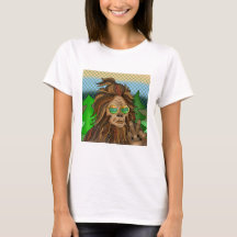 Retro-Bigfoot | Vintag Colors Sasquatch Pop Art Ar