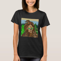 Retro-Bigfoot | Vintag Colors Sasquatch Pop Art Ar