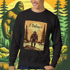 Retro Bigfoot Vintag Sasquatch Mountains Sweatshirt