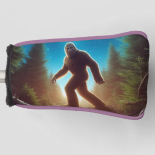 Retro Bigfoot Vintage Sasquatch Berge Postkarte Golf Headcover