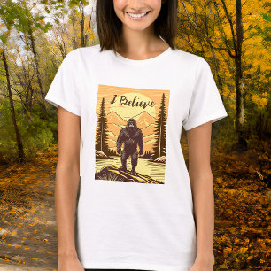 Retro Bigfoot Vintage Sasquatch Berge T-Shirt