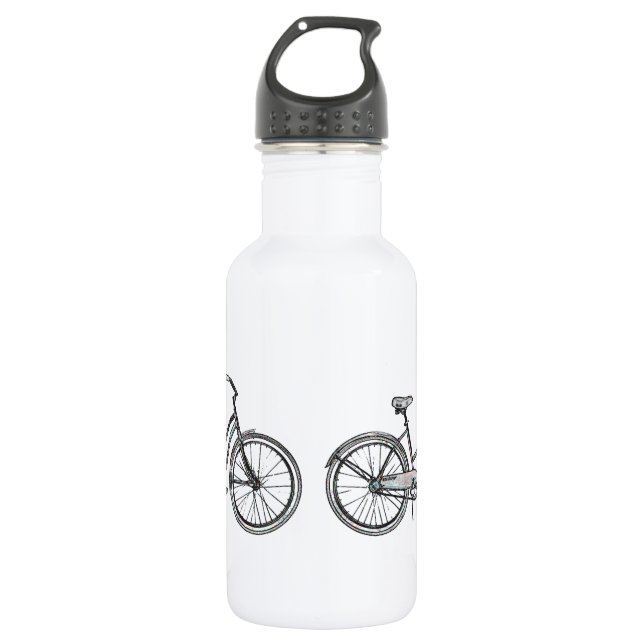 Retro Bike Flasche Trinkflasche (Vorderseite)