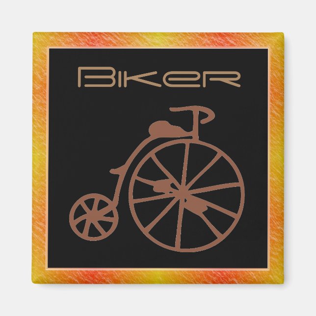 Retro Bike Magnet (Vorne)