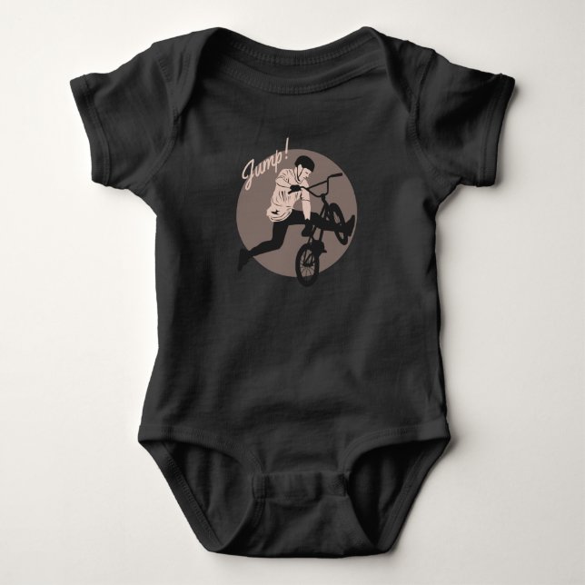 Retro Biker Design - Jump Baby Strampler (Vorderseite)