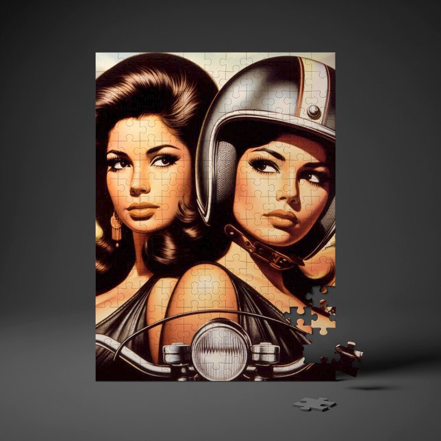 Retro Biker Girls Puzzle (Von Creator hochgeladen)