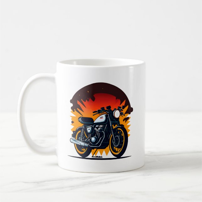 Retro Biker Kaffeetasse (Links)