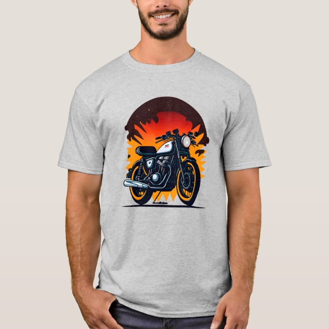 Retro Biker T-Shirt (Vorderseite)