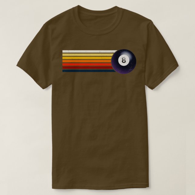 Retro Billiard 1 T-Shirt (Design vorne)