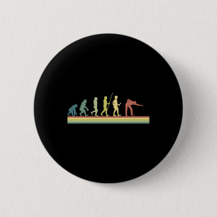 Retro Billiards Evolution Lover Gift Pool Sn Button
