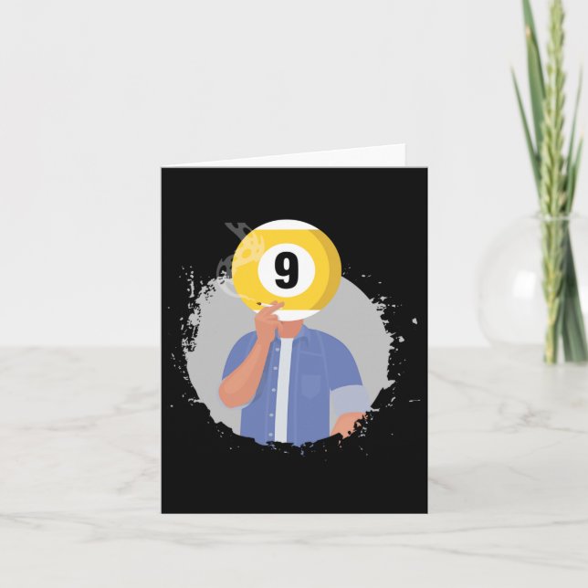 Retro Billiards Snooker Billiard 9 Ll Player Cue S Karte (Vorderseite)