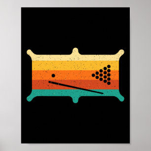 Retro Billiards - Vintager Sportspielpool Player Poster