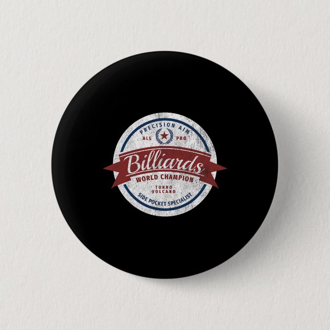 Retro Billiards Weltmeister "Side Pocket Special Button (Vorderseite)