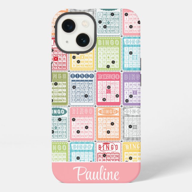 Retro Bingo iPhone Hülle (Rückseite)