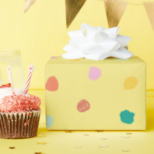 Retro Bio Polka Dot Inspiriert von Palm Springs Geschenkpapier