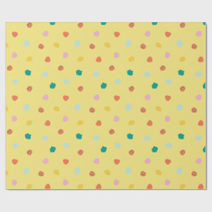 Retro Bio Polka Dot Inspiriert von Palm Springs Geschenkpapier
