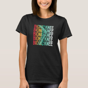 Retro Bionic Knee Operation Replacement Survivors T-Shirt