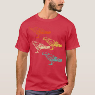 Retro Birds Pigeon T-Shirt
