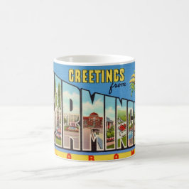Retro Birmingham AL Gruß Tasse