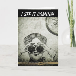 RETRO BIRTHDAY BINOCULARS CARD VON IHR KARTE