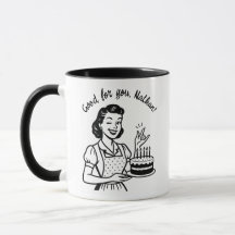 Retro Birthday Cake Personalisierter Kaffee