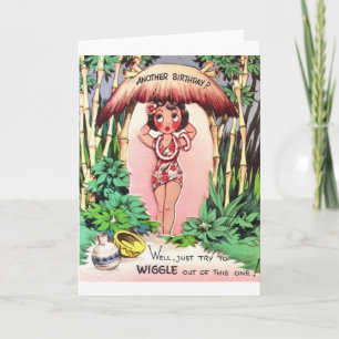 Retro Birthday Card - Noch ein Geburtstag?! humorv Karte