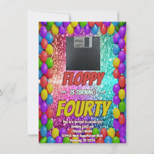 Retro Birthday Mixtape Backback Party laden ein Einladung