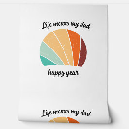 Retro Birthday Sunset Vibe für Vater Tapete