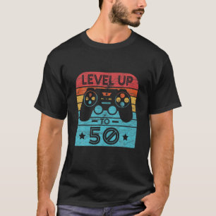 Retro Birthday Video Game 50 Jahre alter Gamer Lev T-Shirt