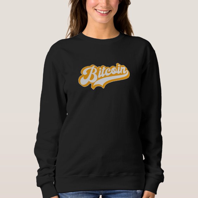 Retro Bitcoin Sweatshirt (Vorderseite)