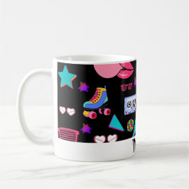 Retro black 80s Costume Vibrant culture pop Kaffeetasse