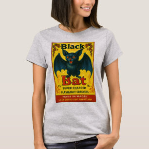 Retro Black Bat Macau Feuerwerk-Shirt T-Shirt