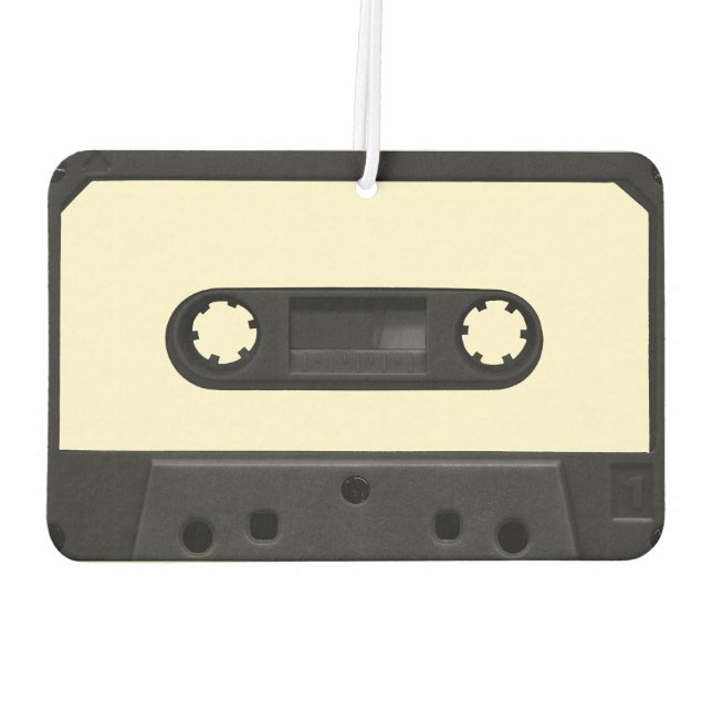 Retro Black Cassette Tape Air Freshener Autolufterfrischer (Rückseite)