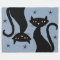 Retro Black Cat, blau