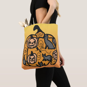 Retro Black Cats und Pumpkin Dreams