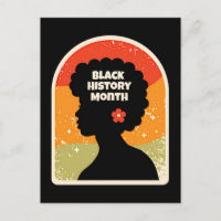 Retro Black History Monat Afrikanische Frau