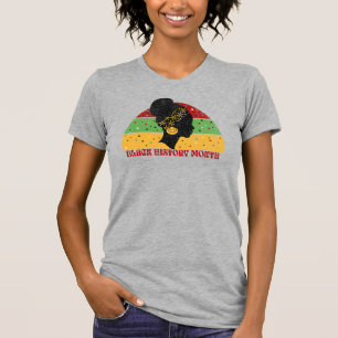 Retro Black History Monat Afrikanische Frau T-Shirt