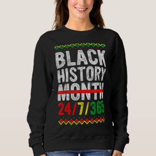 Retro Black History Month 247365 African Graphic Sweatshirt
