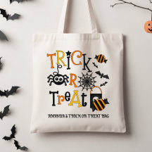 Retro Black Kids Halloween Trick oder behandeln Ta